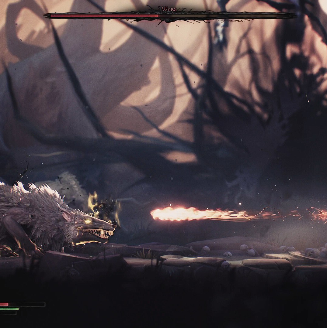 A character throws a fire ball at a mouse owner in Mandragora: The whisper of the witch