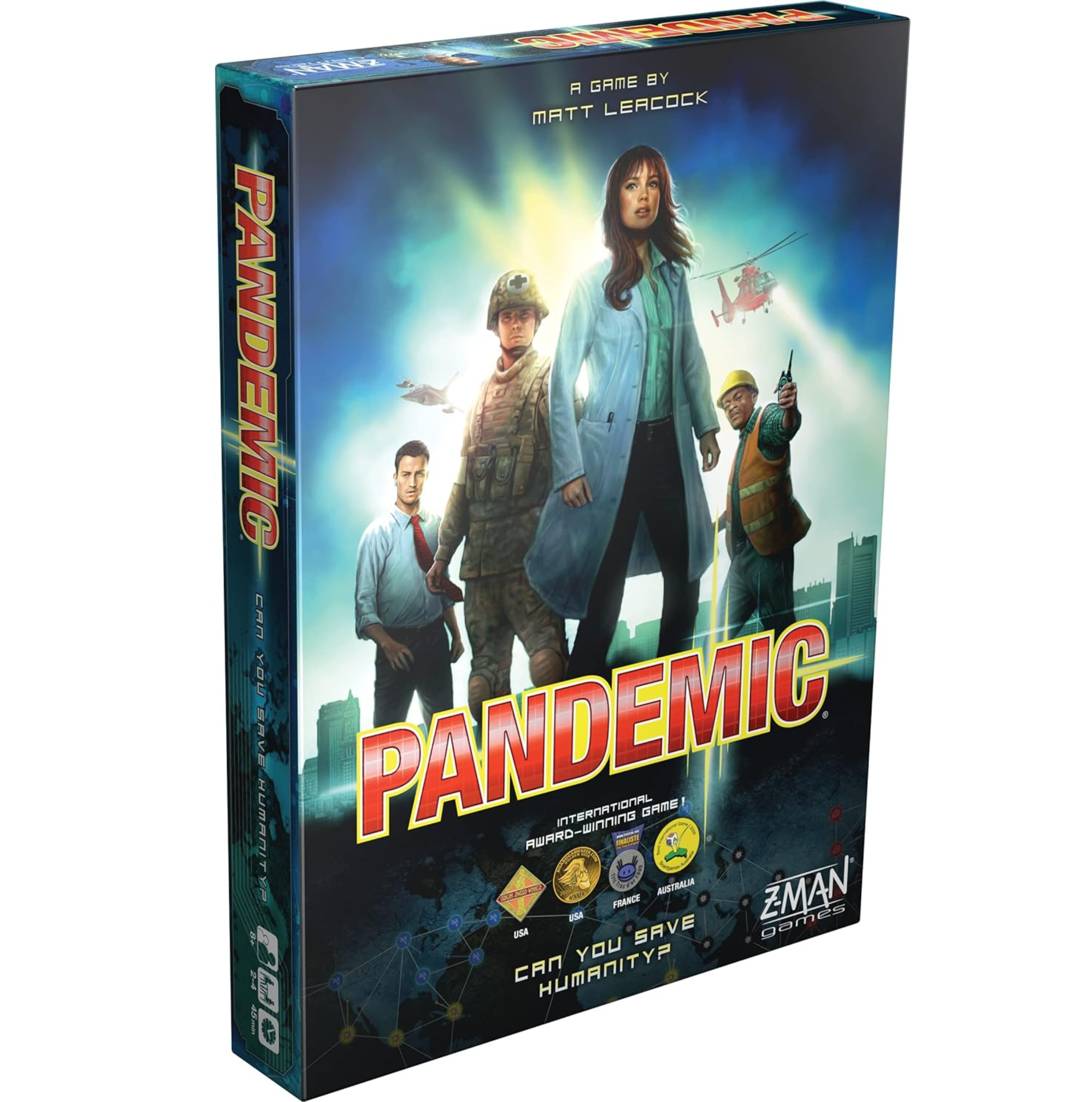 An image of the box for the pandemic council game.