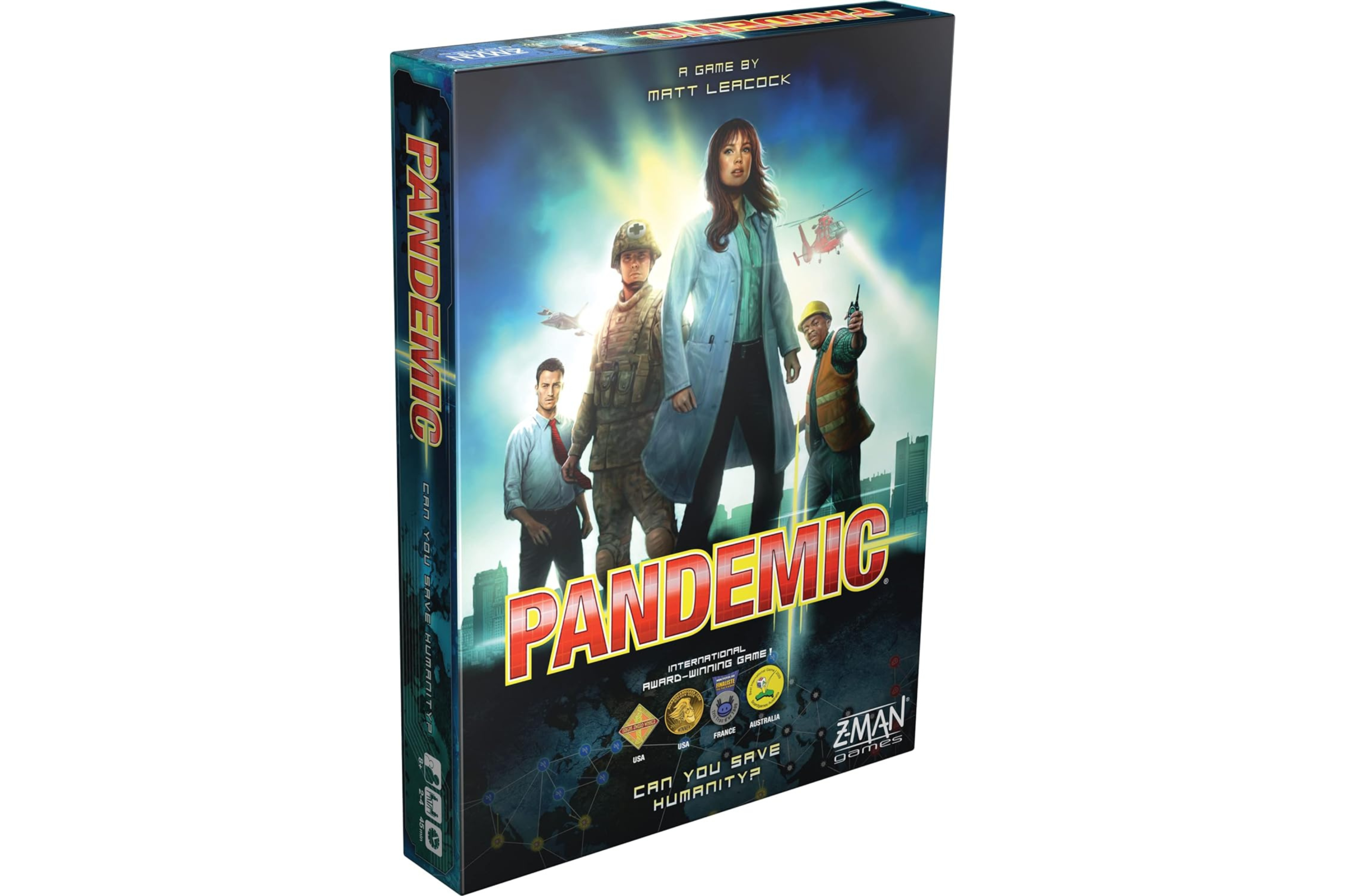 An image of the box for the pandemic council game.